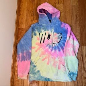Youth Tie-dye “WILD” Hoodie